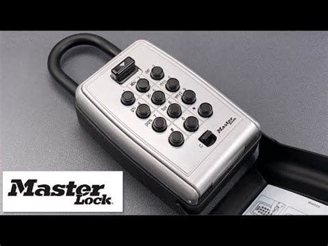 [1032] No Tools Needed: Master Lock Push Button Key Box .